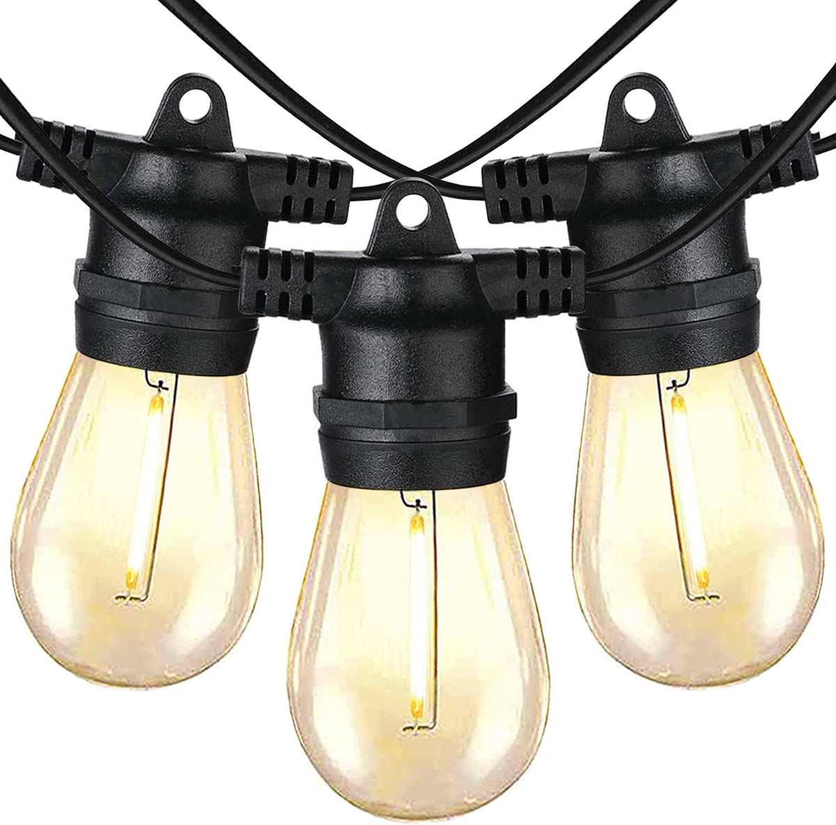 2-Pack 48FT Dimmable Shatterproof Waterproof Outdoor String Lights X381