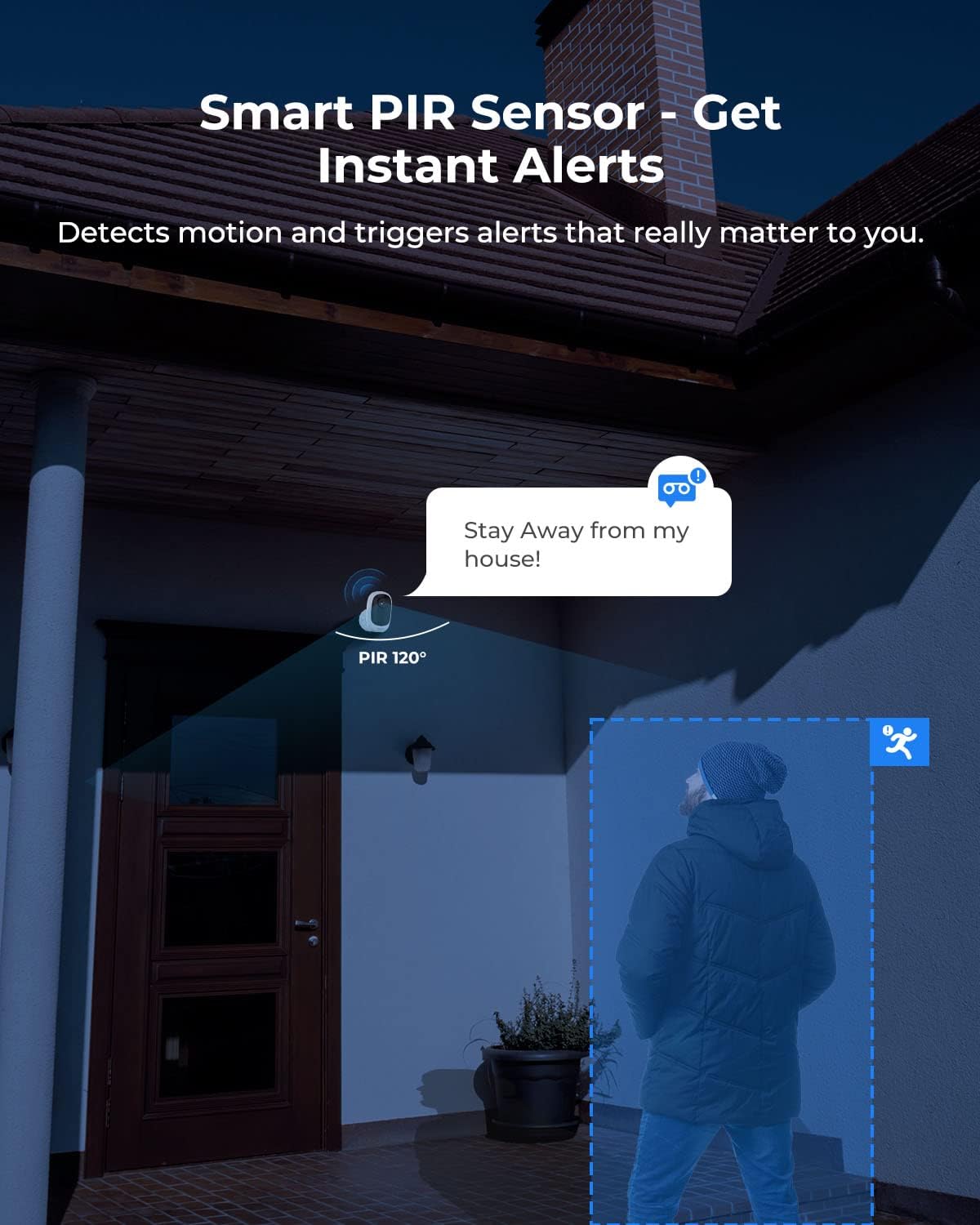 Wireless Solar Powered 1080P HD Security Camera with Night Vision A385