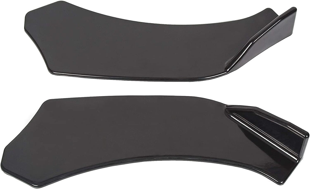 Black Universal Front Bumper Lip Chin Spoiler ABS Pack of 2 R986465