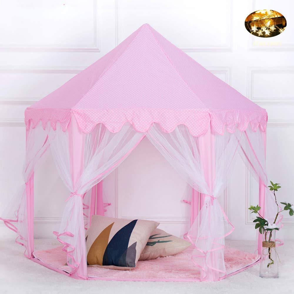 Princess Castle Play Tent with Star Lights U44964