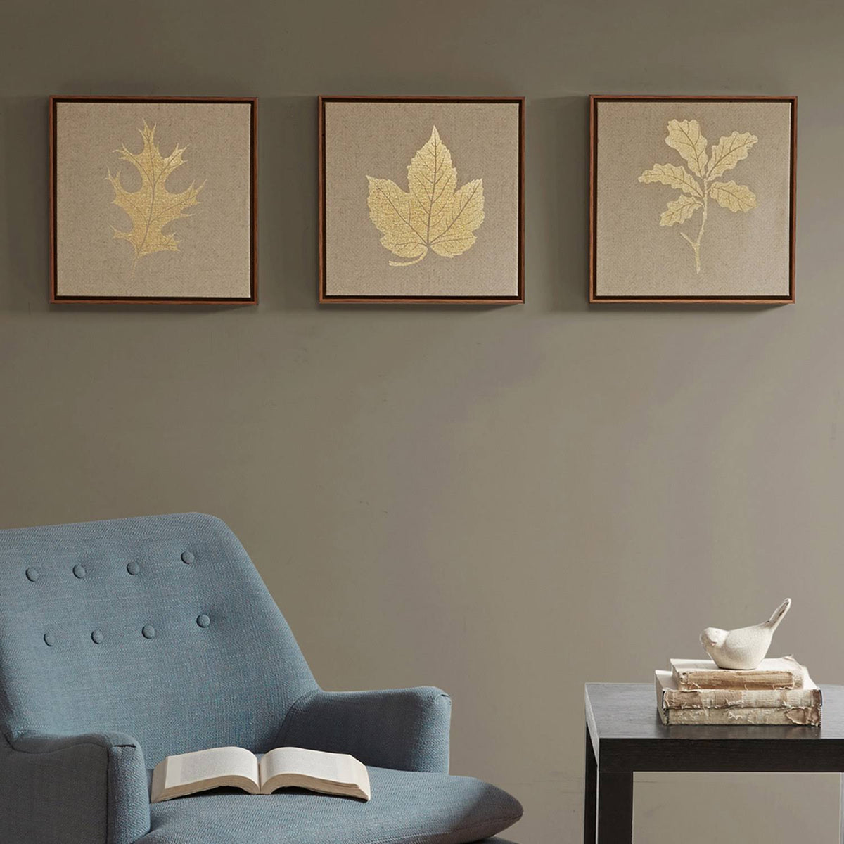 Gold Framed Canvas 3 Piece Set O3995