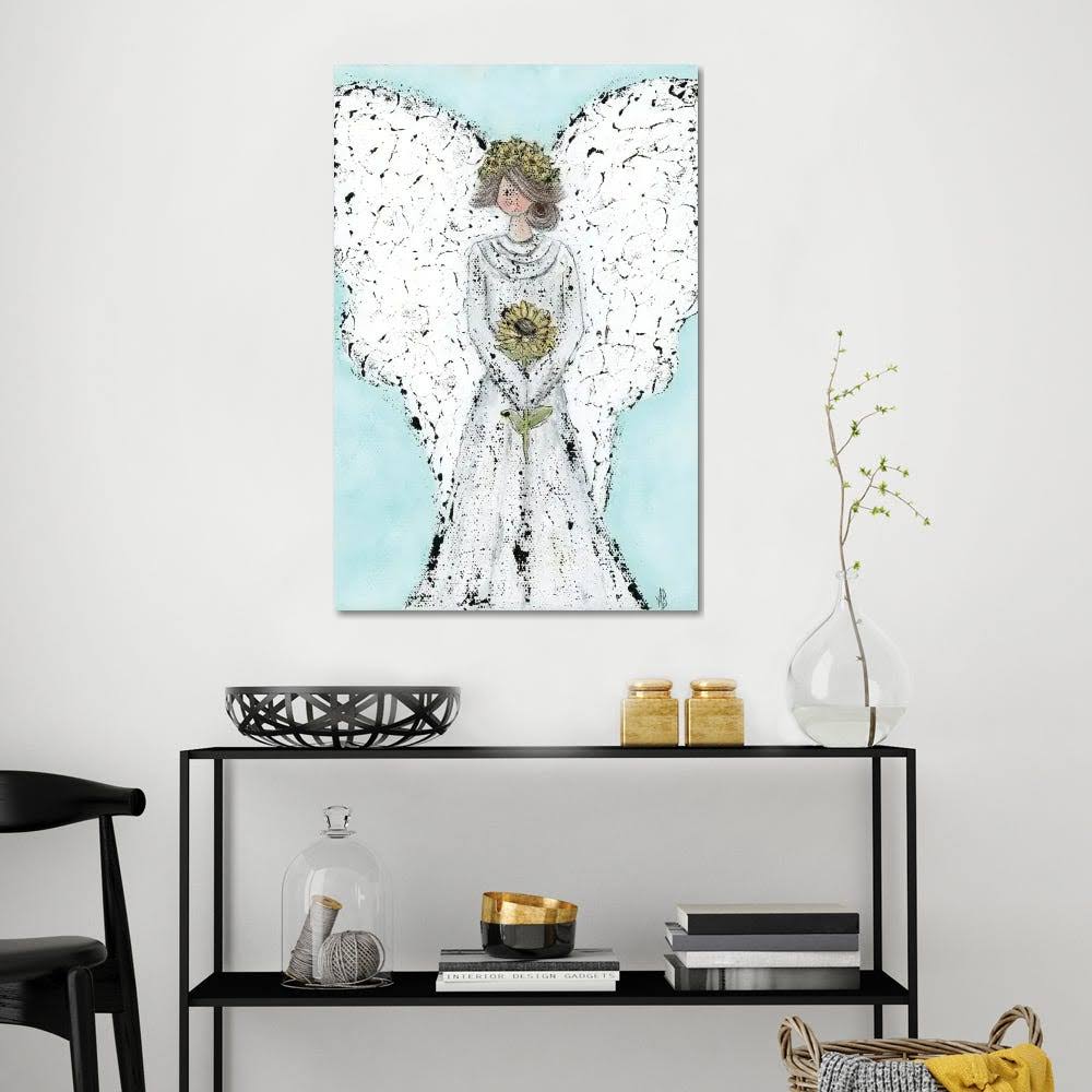 Sunflower Angel Canvas Art Wall Decor Q874562