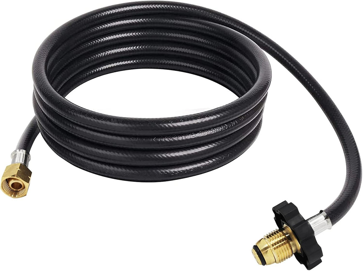 350PSI Soft Nose P.O.L Valve with 12 Feet Propane Weed Burner Torch Hose Adapter K457