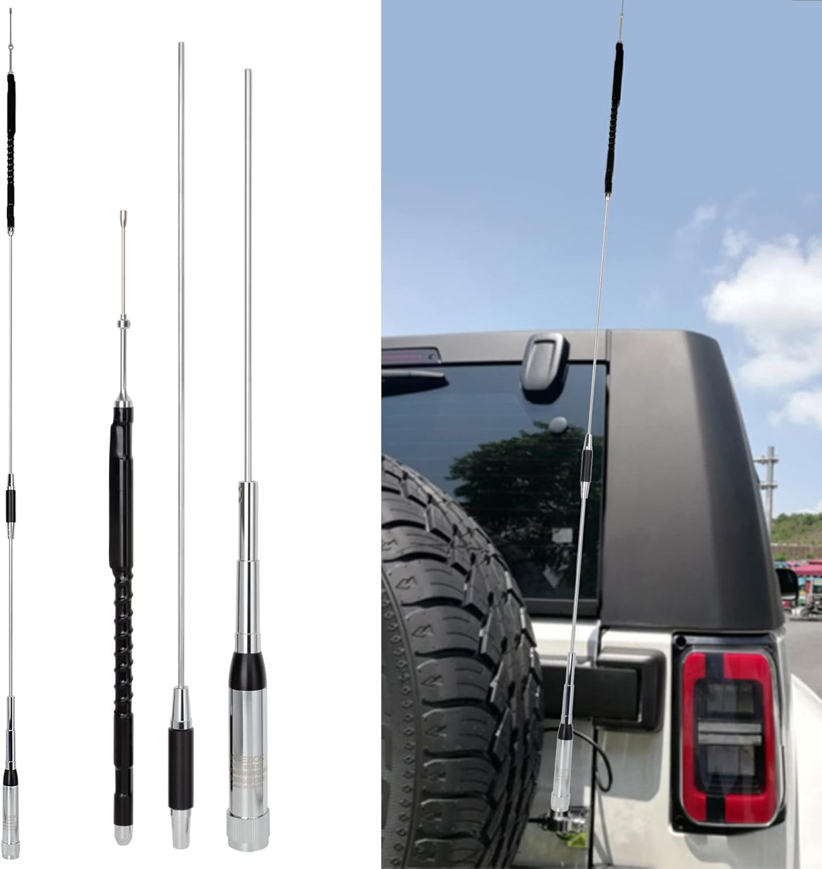 Quad Band Mobile Radio Antenna with Clip and 5m Cable K86725