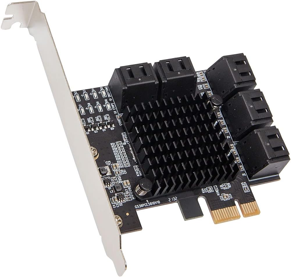 10 Port SATA III to PCIe 3.0 x1 Expansion Card A68501