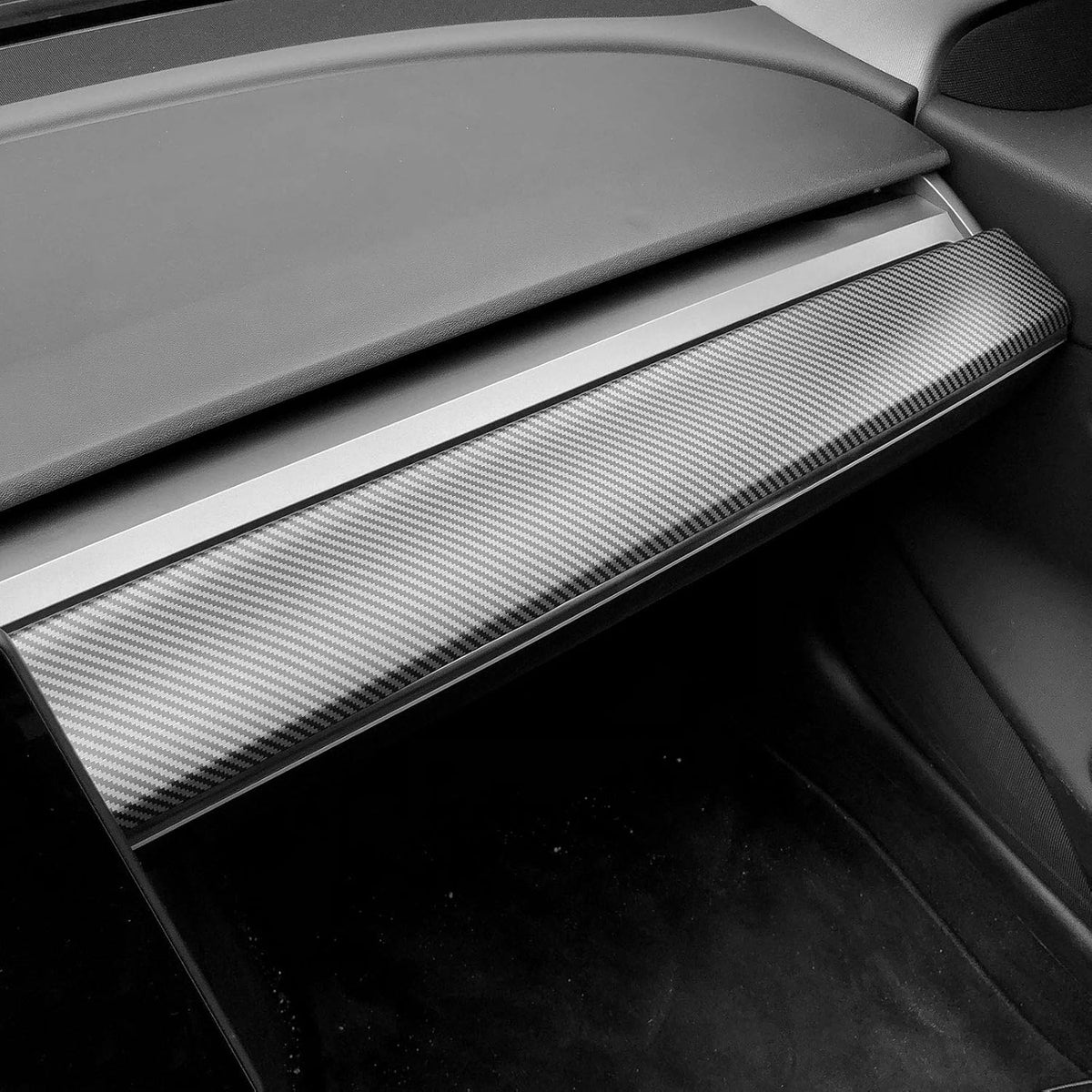 Carbon Fiber Pattern ABS Plastic Dashboard Cover A2112
