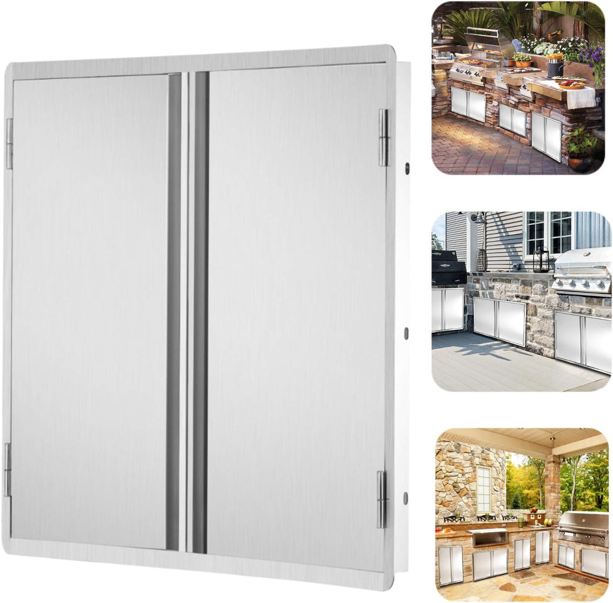 Stainless Steel Outdoor Kitchen Doors I20872