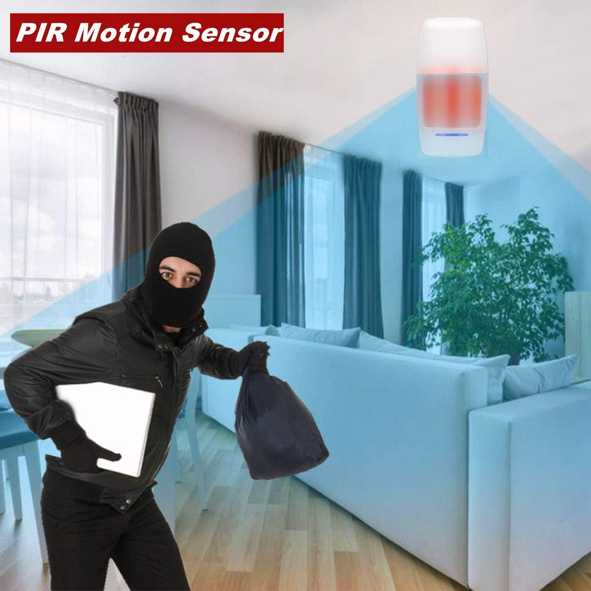 WiFi Alarm System 9 Pieces-Kit Wireless P839085
