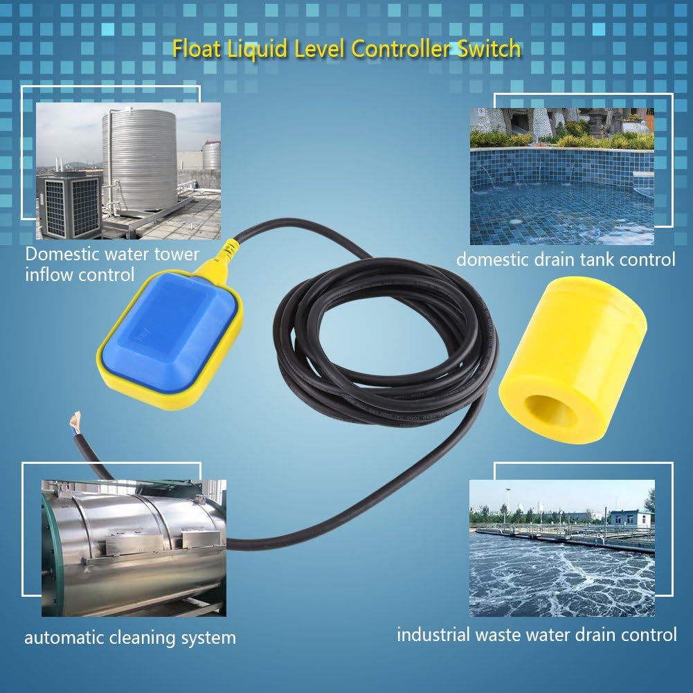 Polypropylene Cable Type Water Level Float Switch Pack of 2 O514446