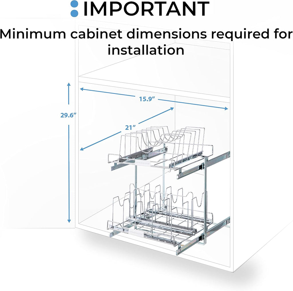 2-Tier Pull Out Cabinet Organizer H259