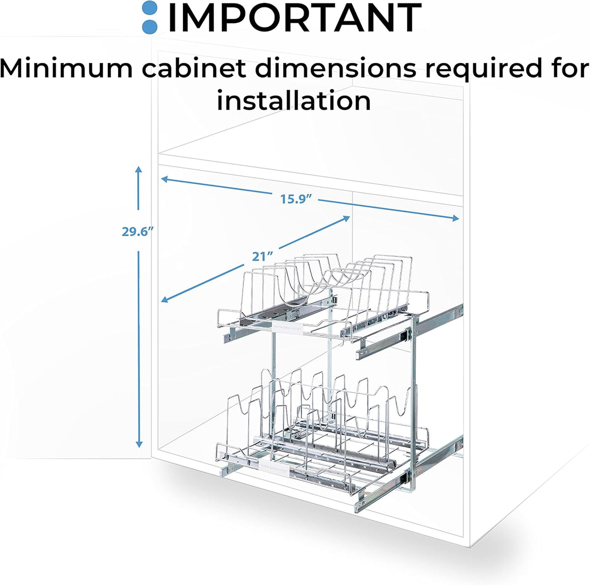 2-Tier Pull Out Cabinet Organizer H259
