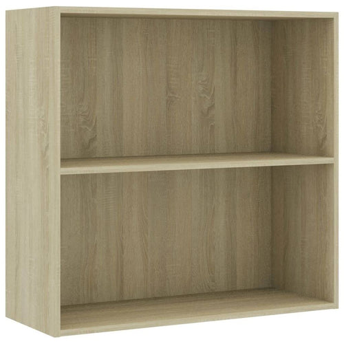 2-Tier Book Cabinet Sonoma Oak Chipboard J82247