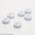Flameless LED Tealight Candles Green Set of 72 A425776