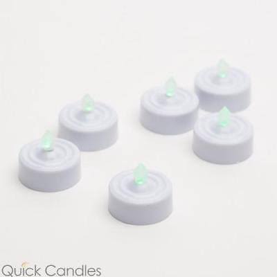 Flameless LED Tealight Candles Green Set of 72 A425776