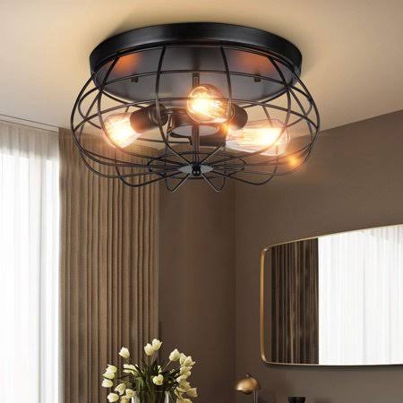 Vintage Semi Flush Mount Ceiling Light S1742