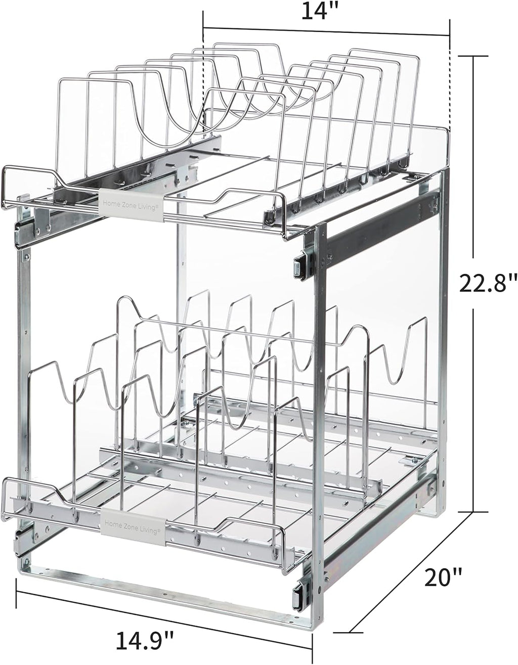 2-Tier Pull Out Cabinet Organizer H259