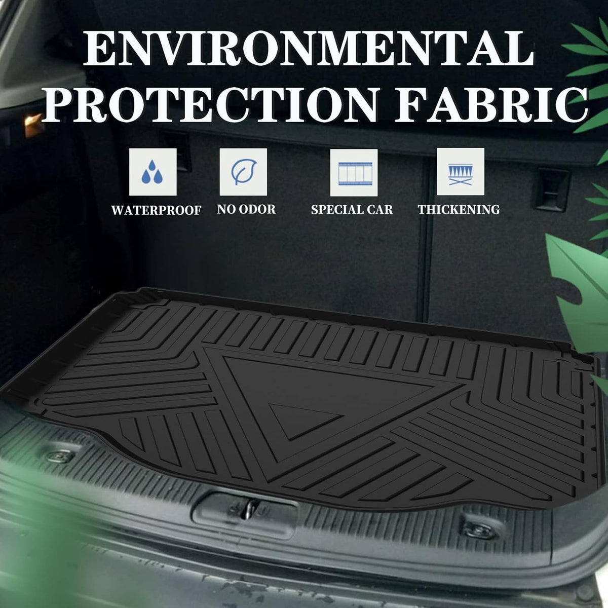 Black TPO Cargo Liner Trunk Floor Mat Protector O206890
