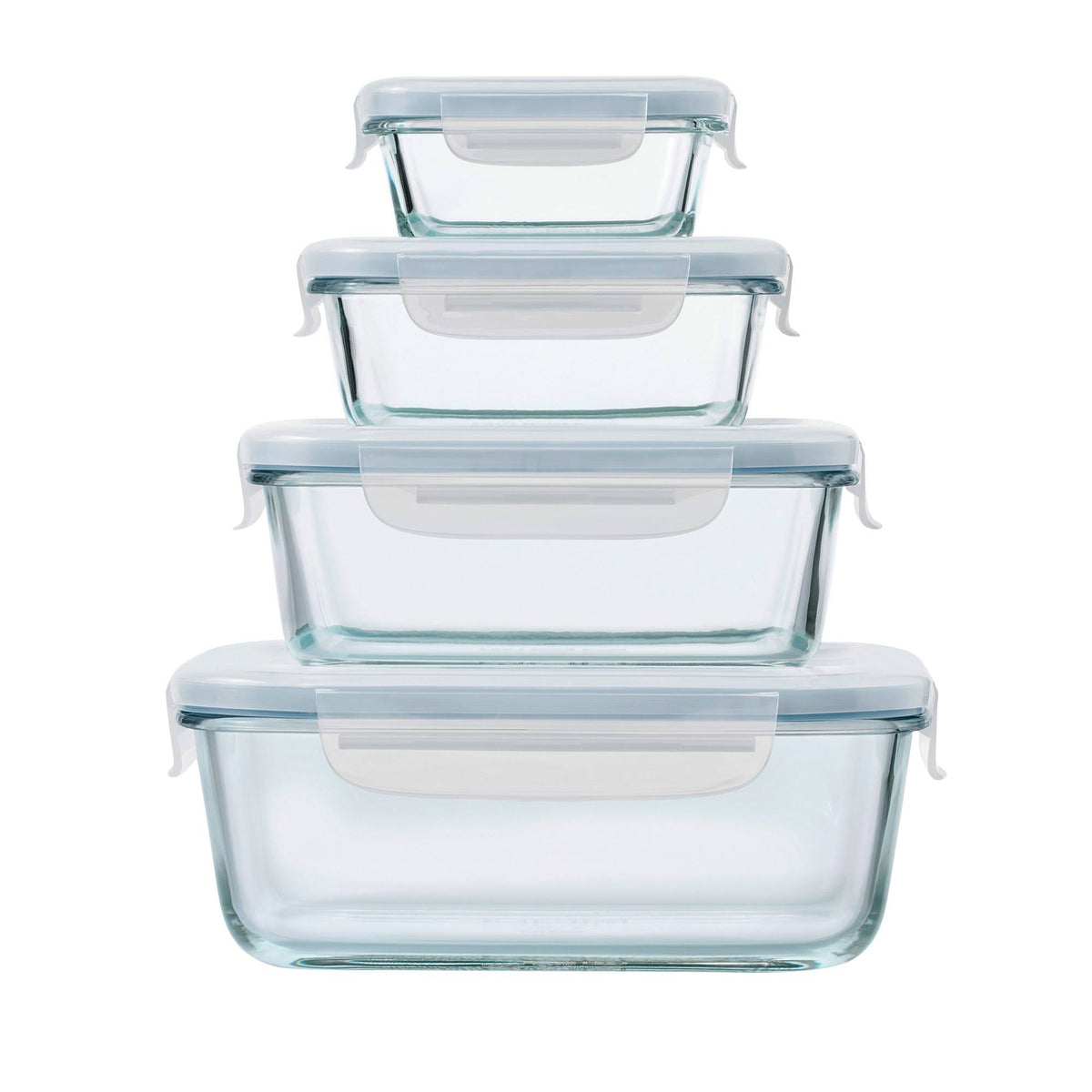 8pc Glass Food Storage Container Set Z848