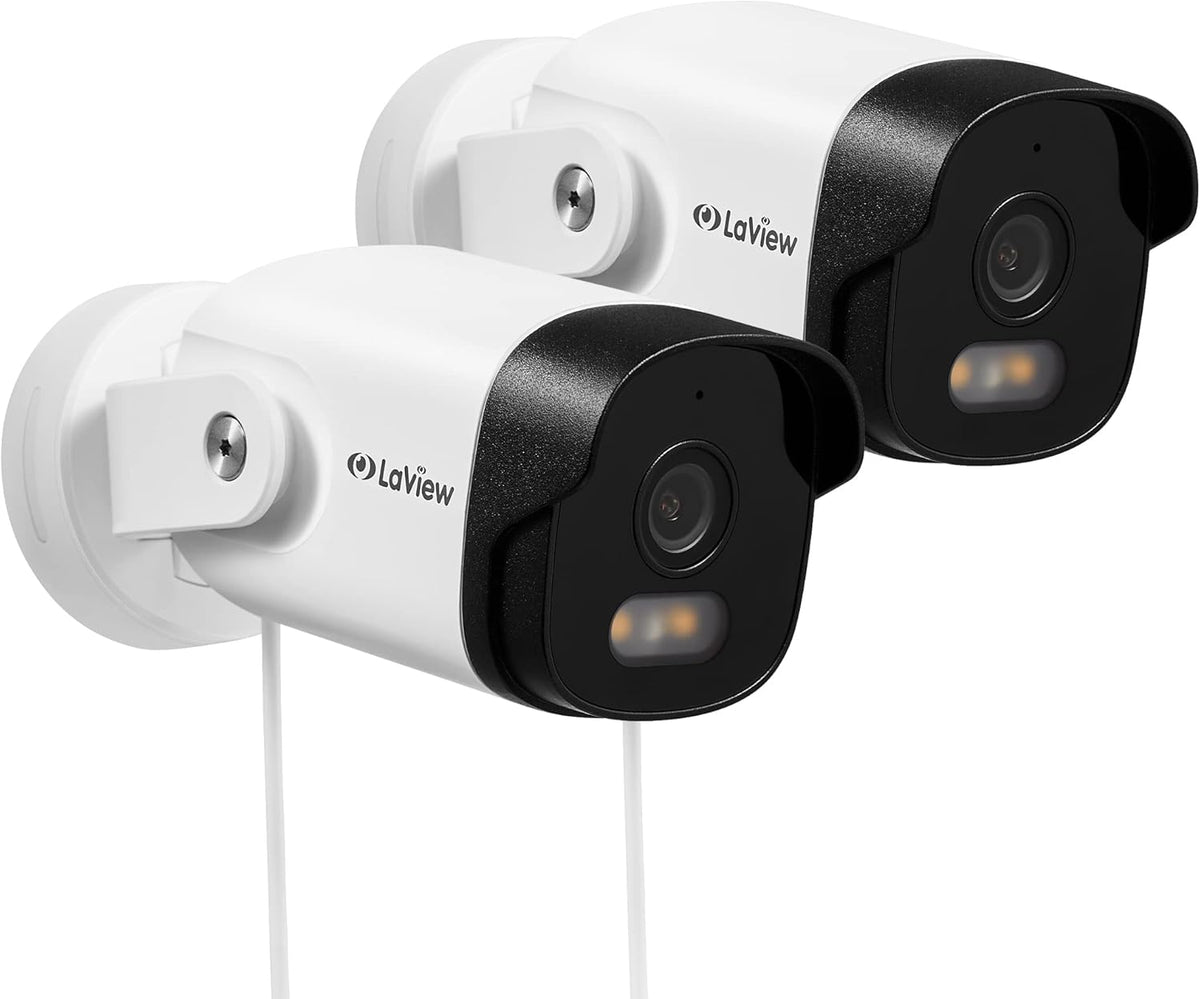 2K Wired Outdoor Security Camera with Color Night Vision W38525