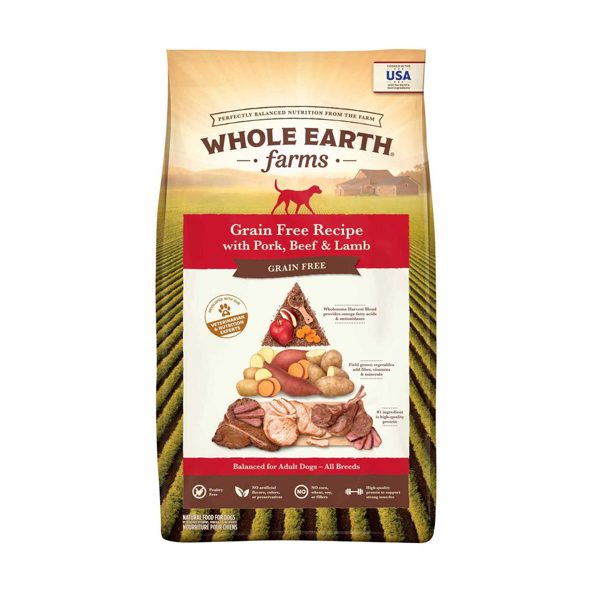 Grain Free Pork Beef & Lamb Recipe Dry Dog Food H93409