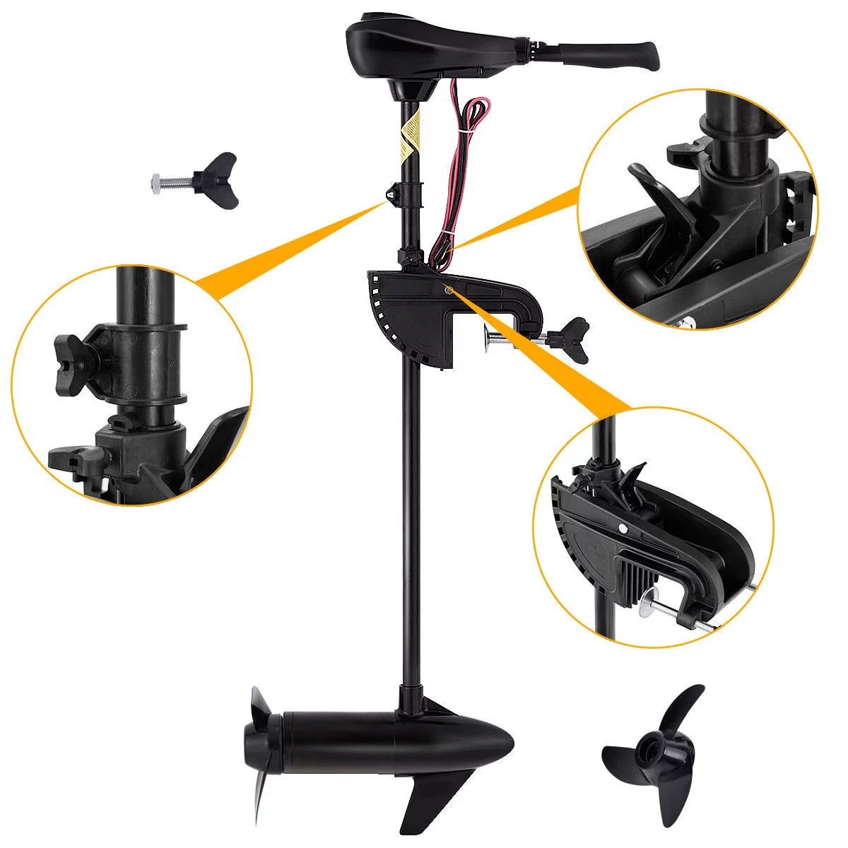 86lbs Freshwater Transom Mounted Trolling Motor 36 Shaft P749