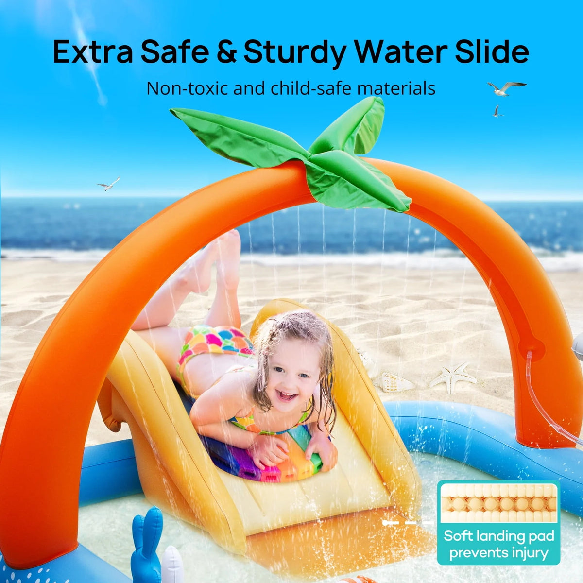 Inflatable Rectangular Swimming Pool E3441
