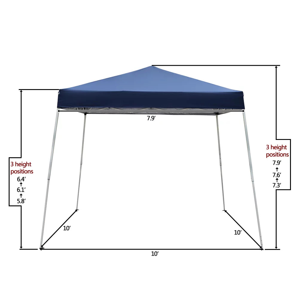 10 x 10FT Waterproof Oxford Pop Up Canopy Tent with Carry Bag L139