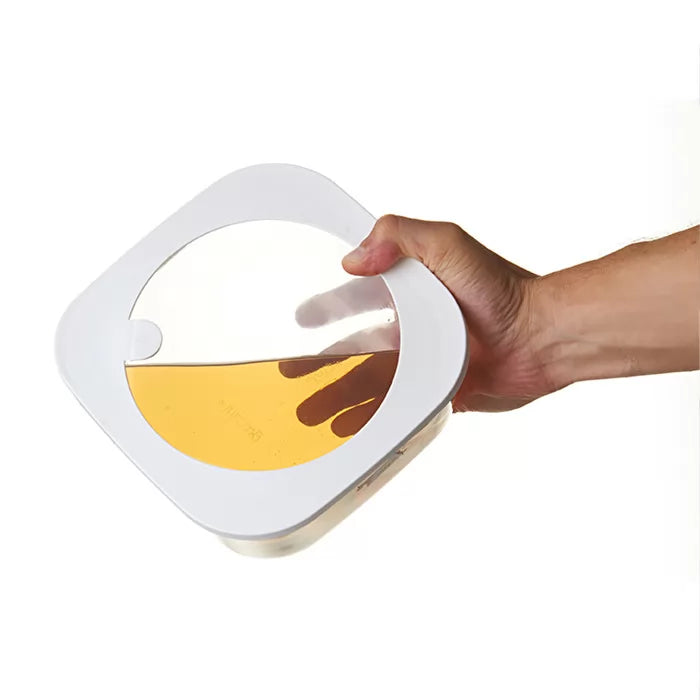 Leak-Proof Glass Container White J249