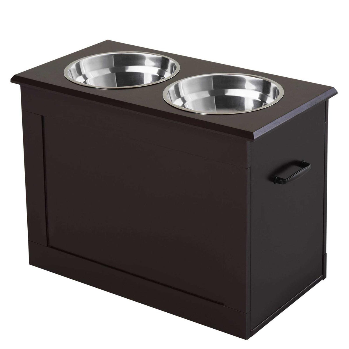 Raised Pet Feeding Station with 2 Stainless Steel Bowls B2774