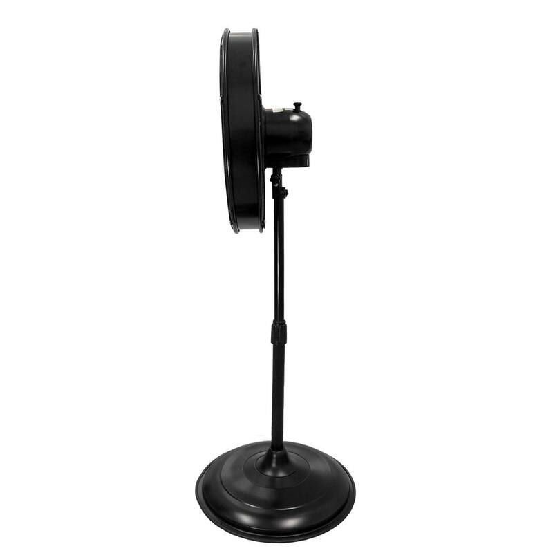 Black Oscillating Pedestal Fan G318