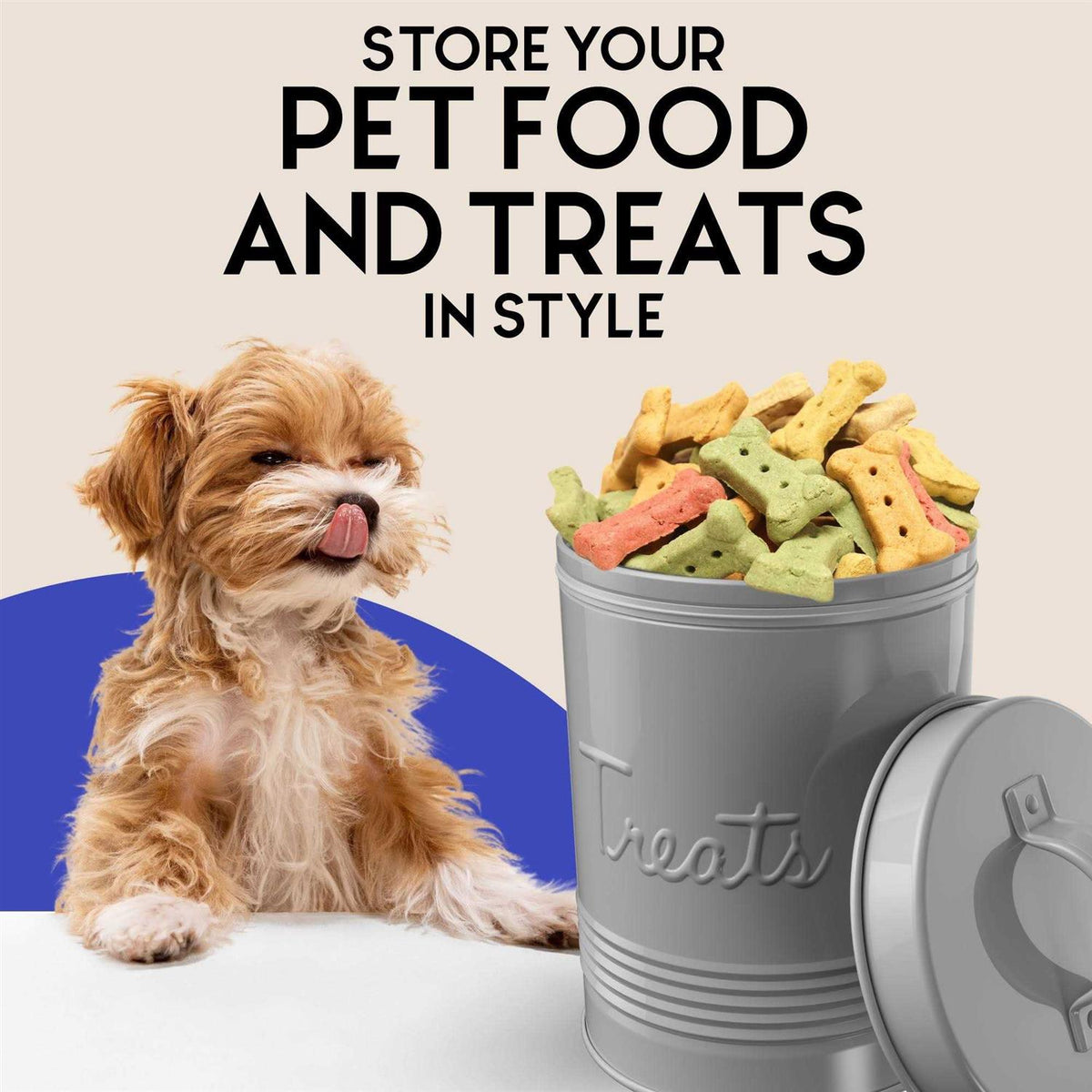 Pet Treats Storage Canister M3706