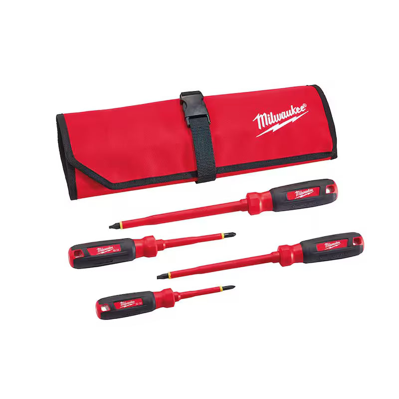 Insulated Screwdriver Set and Pouch (4-Piece) B689332