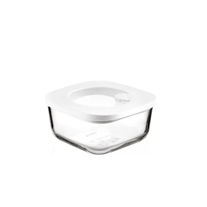 Leak-Proof Glass Container White J249