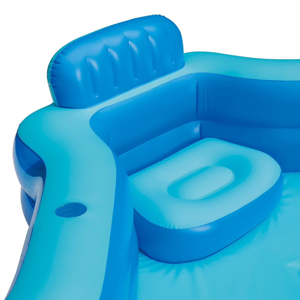 Blue Inflatable Family Swimming Pool 4 Seats Square P360735