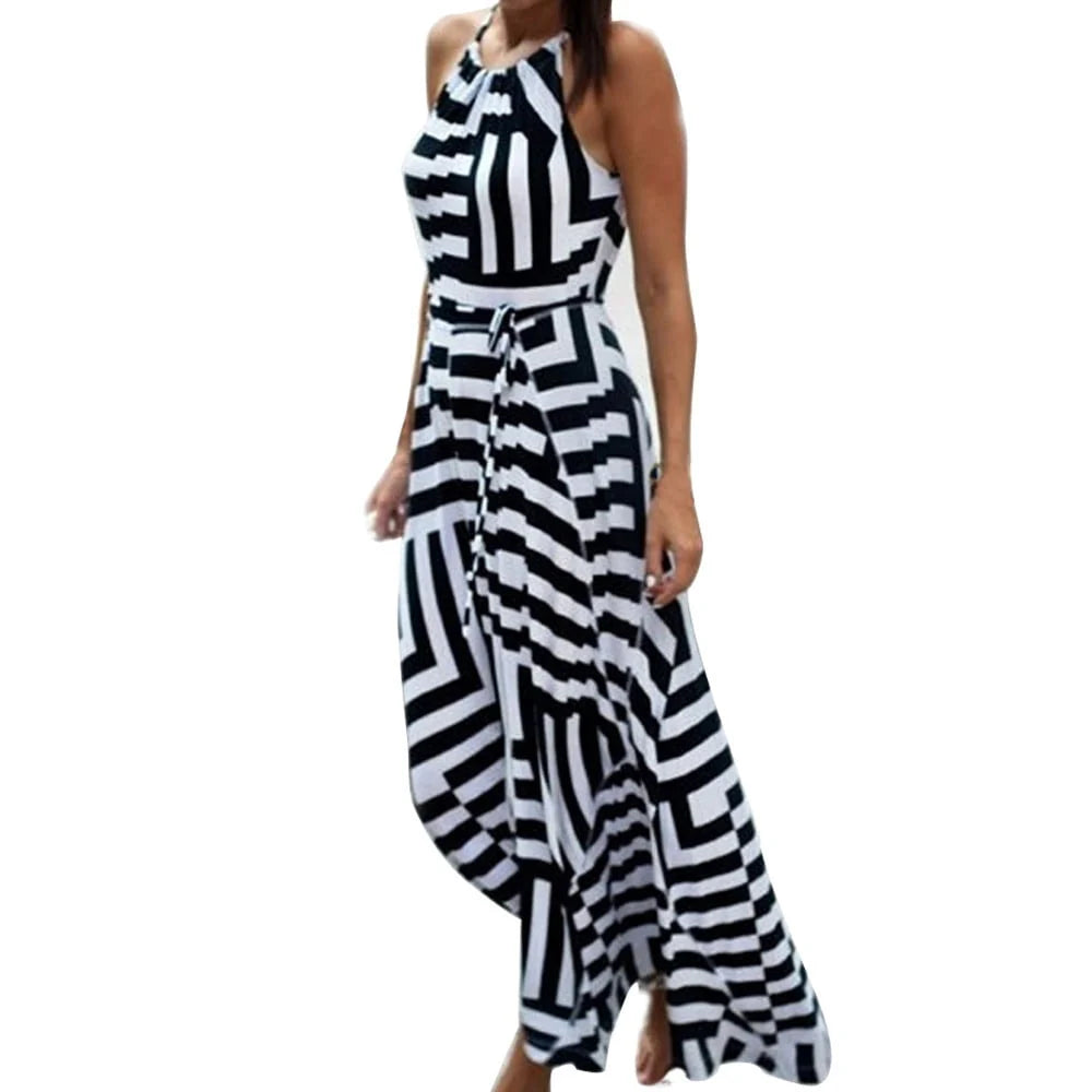 Plus Size Boho Maxi Dress S774