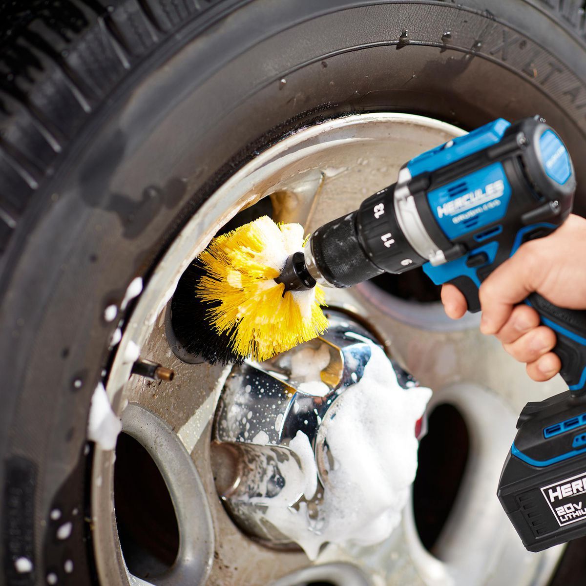 Power Drill Brush Detailing Kit 5-Piece Q9713