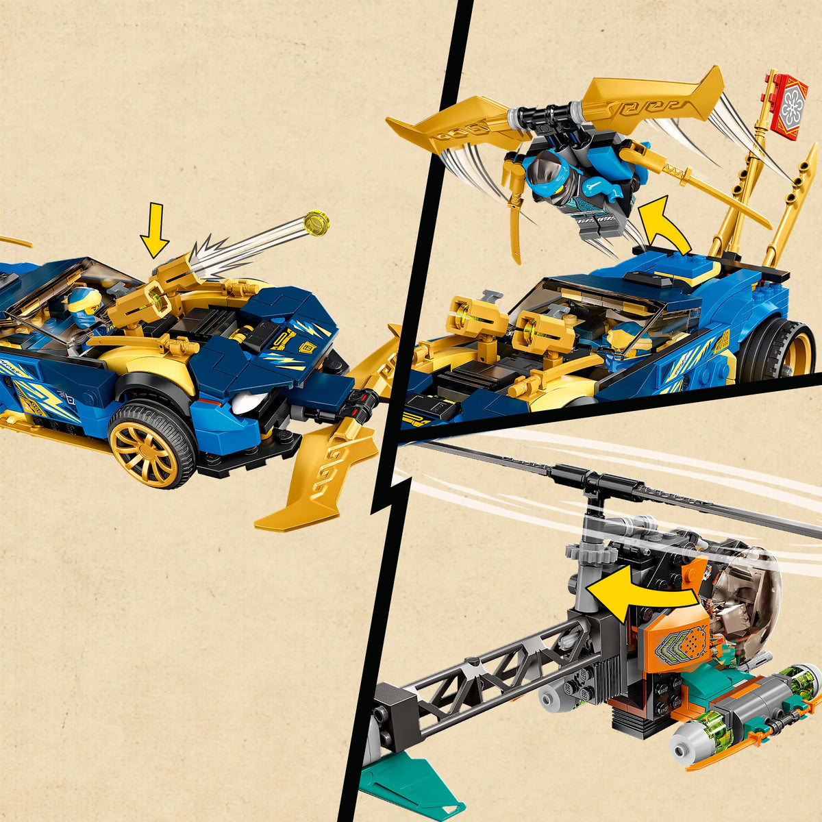 Race Car EVO Set with Toy Helicopter and Boa Snake Figure V636415