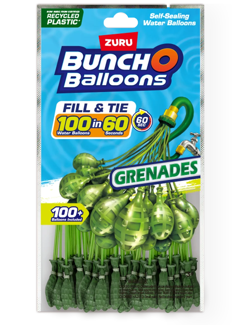 100 Rapid-Filling Self-Sealing Water Balloons 3 Pack P54524