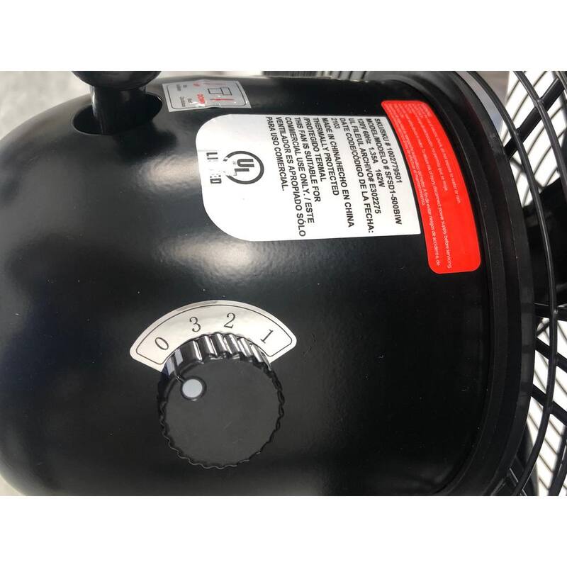 Black Oscillating Pedestal Fan G318