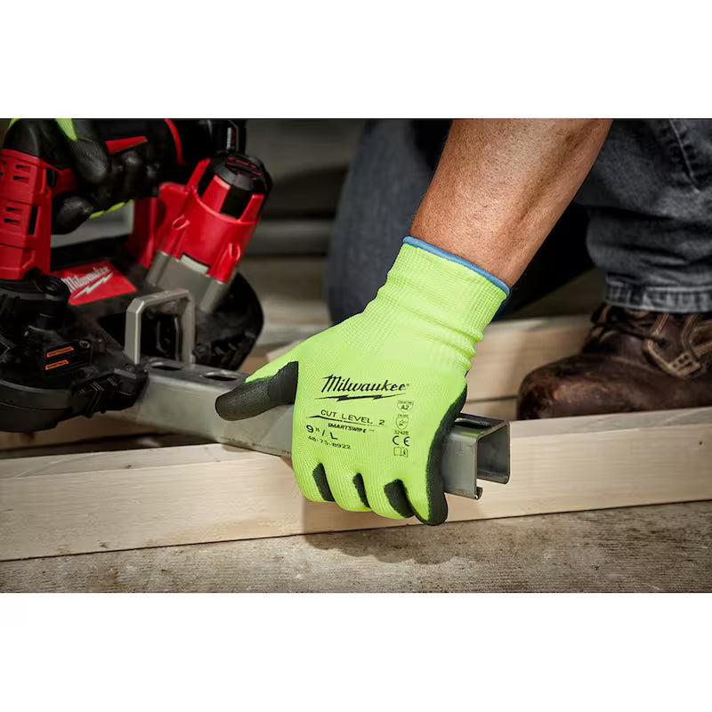 High Visibility Cut Resistant Work Gloves 12-Pack T865