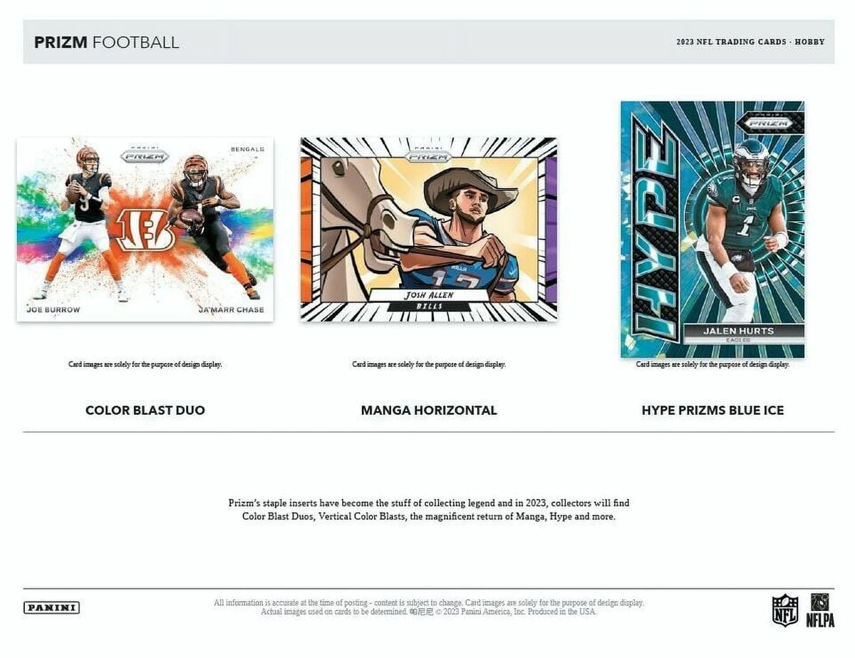 2023 Panini Prizm Football Hobby Box P165