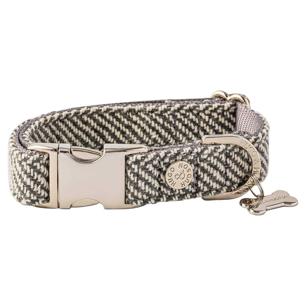 Tweed Dog Collar Quick Release Metal Safety Buckle T244
