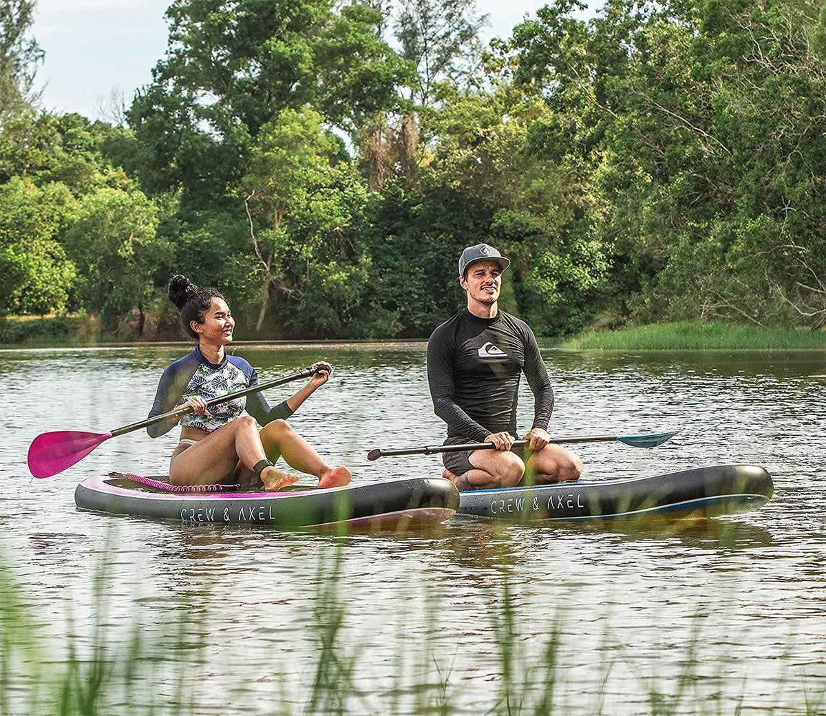 Inflatable Paddle Board SUP Kit Shiny Pink X278