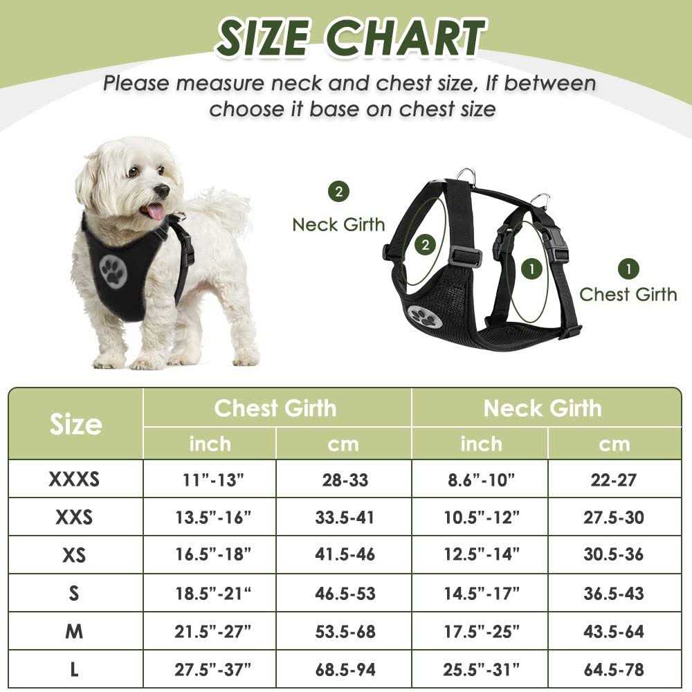 Dog Car Harness Seat Belt Set Adjustable Mesh Breathable Y66531