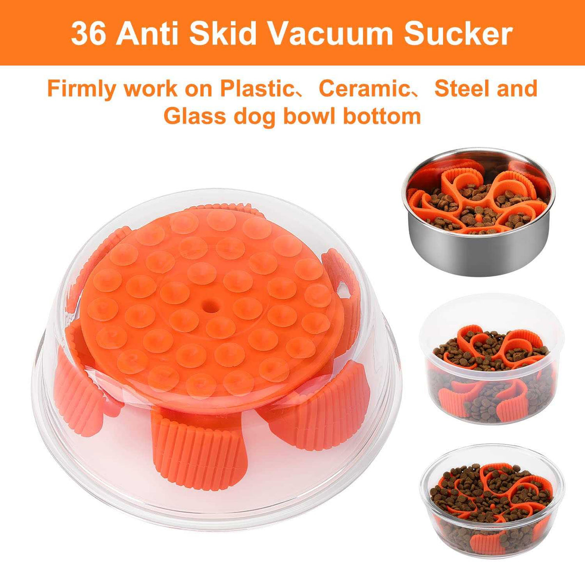 Silicone Spiral Slow Feeder Dog Bowl D476089