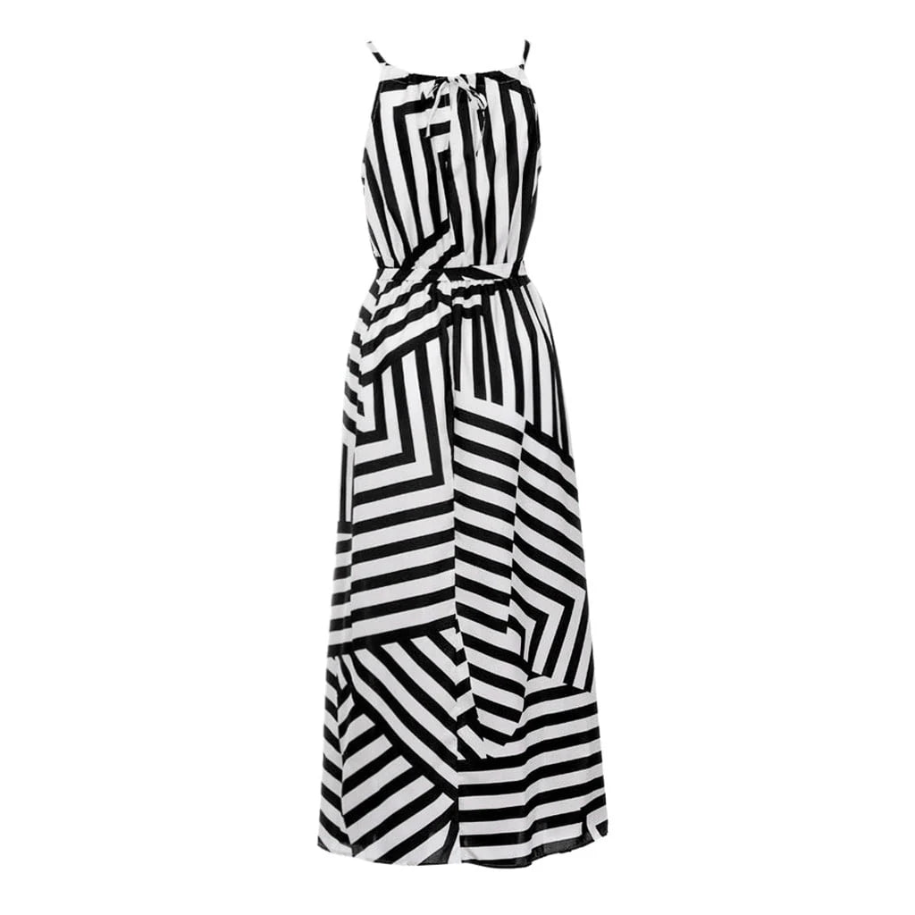 Plus Size Boho Maxi Dress S774