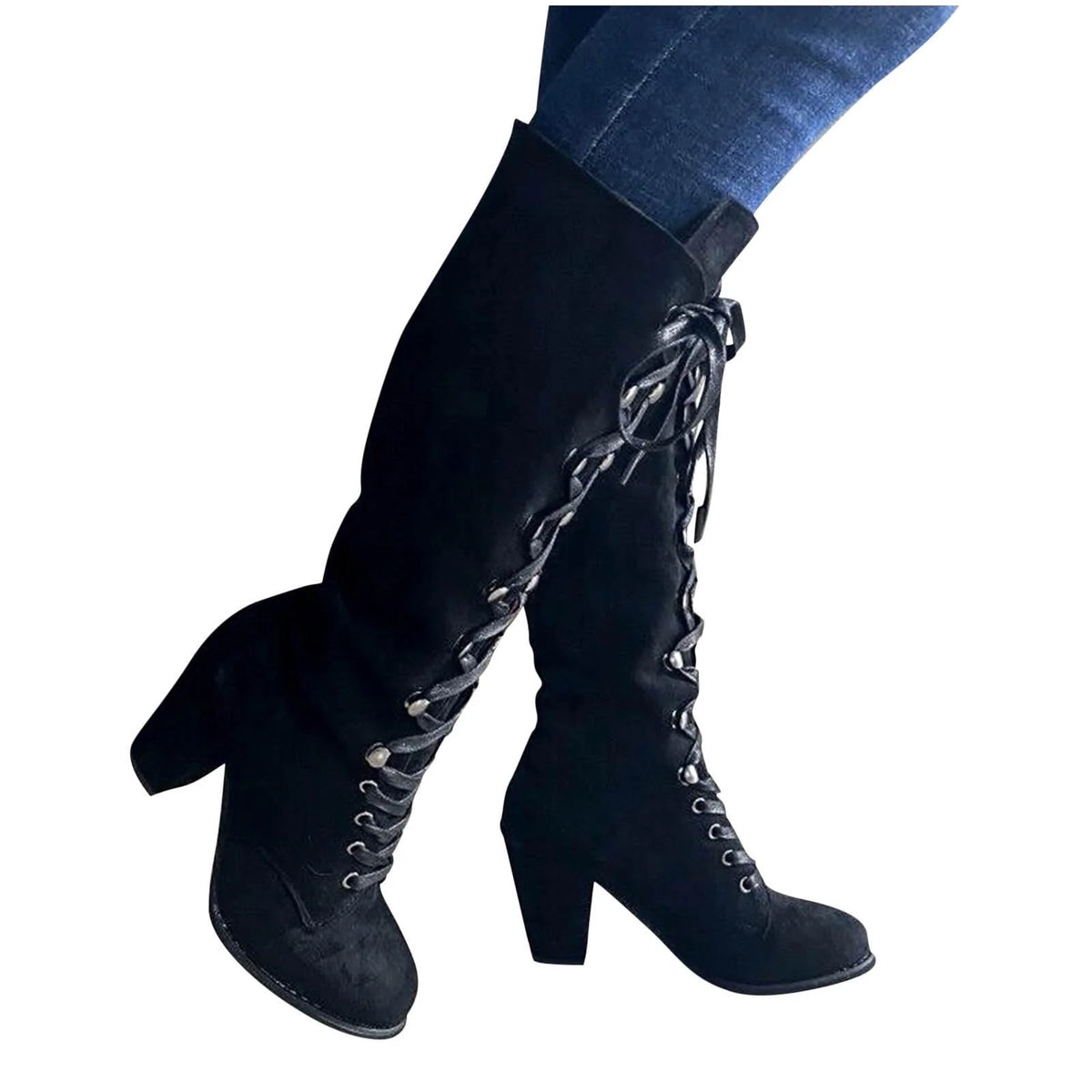 Brown Mid-Calf Riding Boots F206