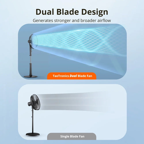 16 Adjustable Oscillating Pedestal Fan with Remote, Black H43571