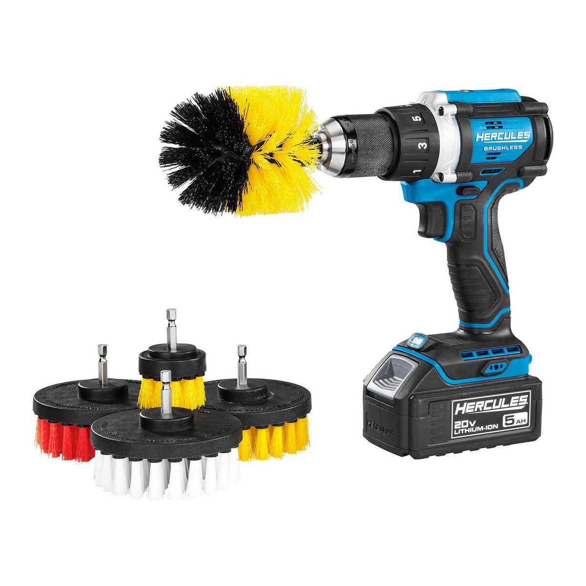 Power Drill Brush Detailing Kit 5-Piece Q9713