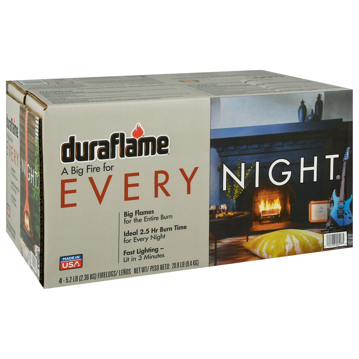 5.2 lb Firelogs, 4 Logs per Case, 2.5 Hour Large Fire N7784